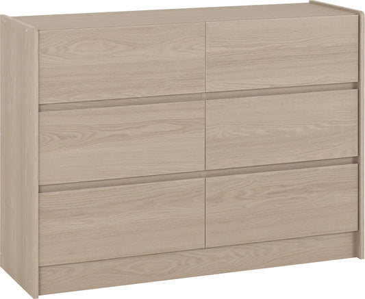 Paris 6 Drawer Chest   Smoked Ash Effect 2024  01