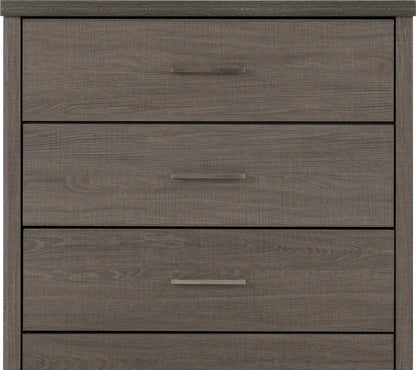 Lisbon 3 Drawer Chest Black Wood Grain 2020  03