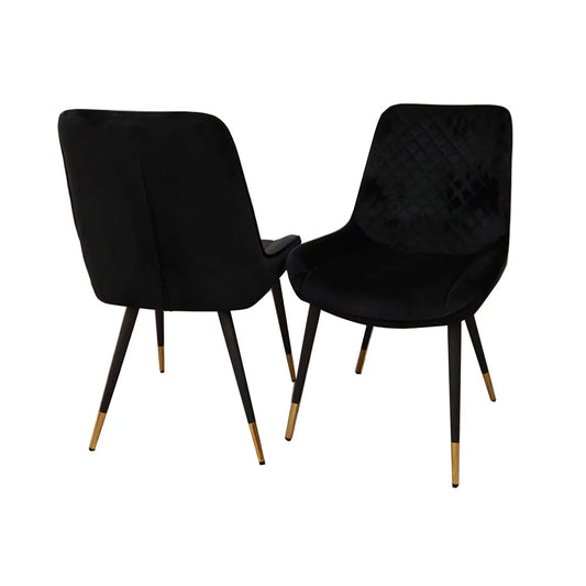 Luna Velvet Dining Chair - ALL COLOURS (Set Of 2)
