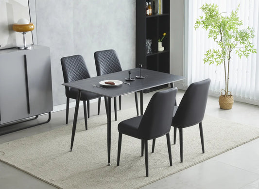 Oxford Ceramic Dining Table 1.2m & 4 Chairs