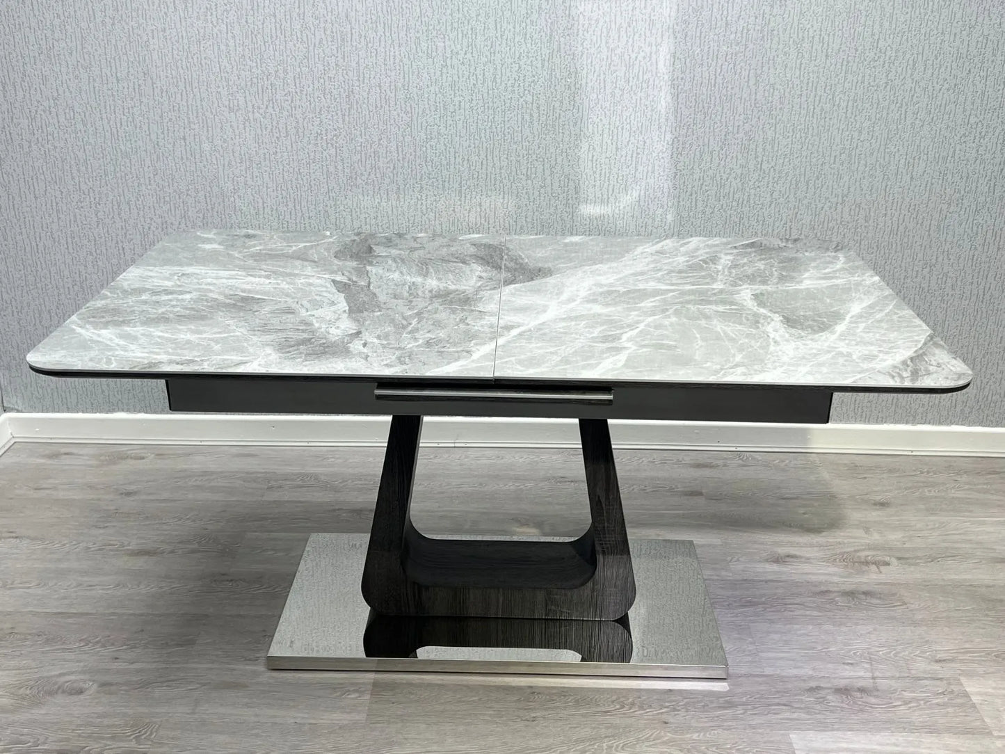 Zermatt Ceramic Extendable Dining Table 1.6m - 2m with 6 Zermatt Chairs