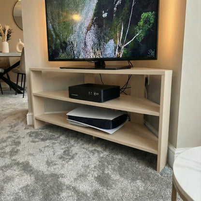 Corner TV Unit - Putty Beige