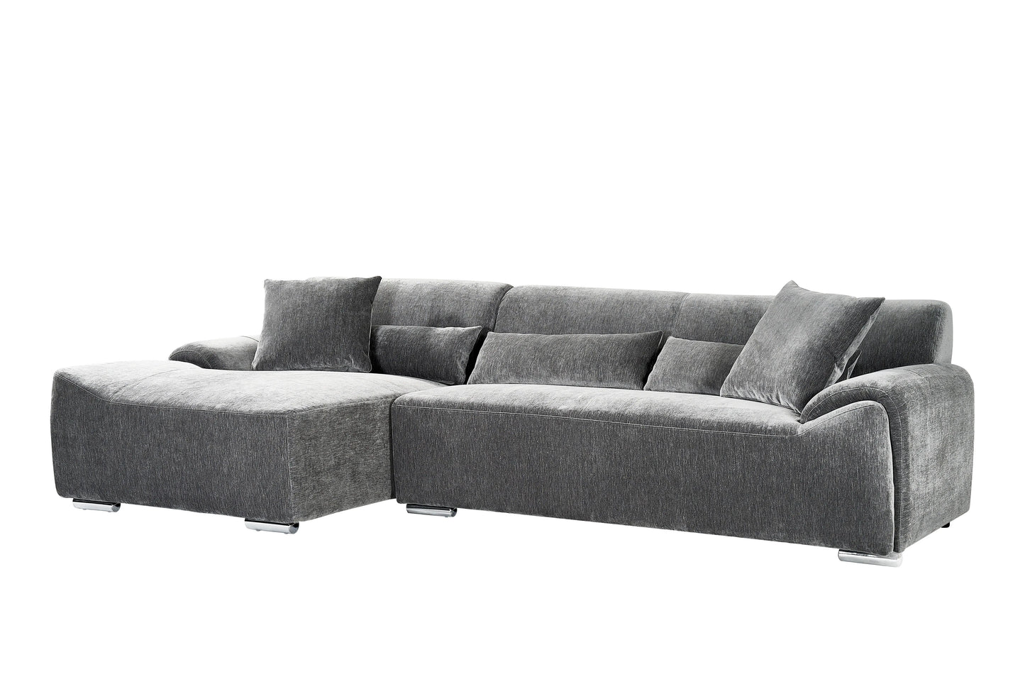 Modena Corner Sofa – Charcoal (Left or Right Hand Facing)