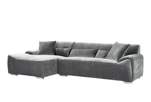 Modena Corner Sofa – Charcoal (Left or Right Hand Facing)