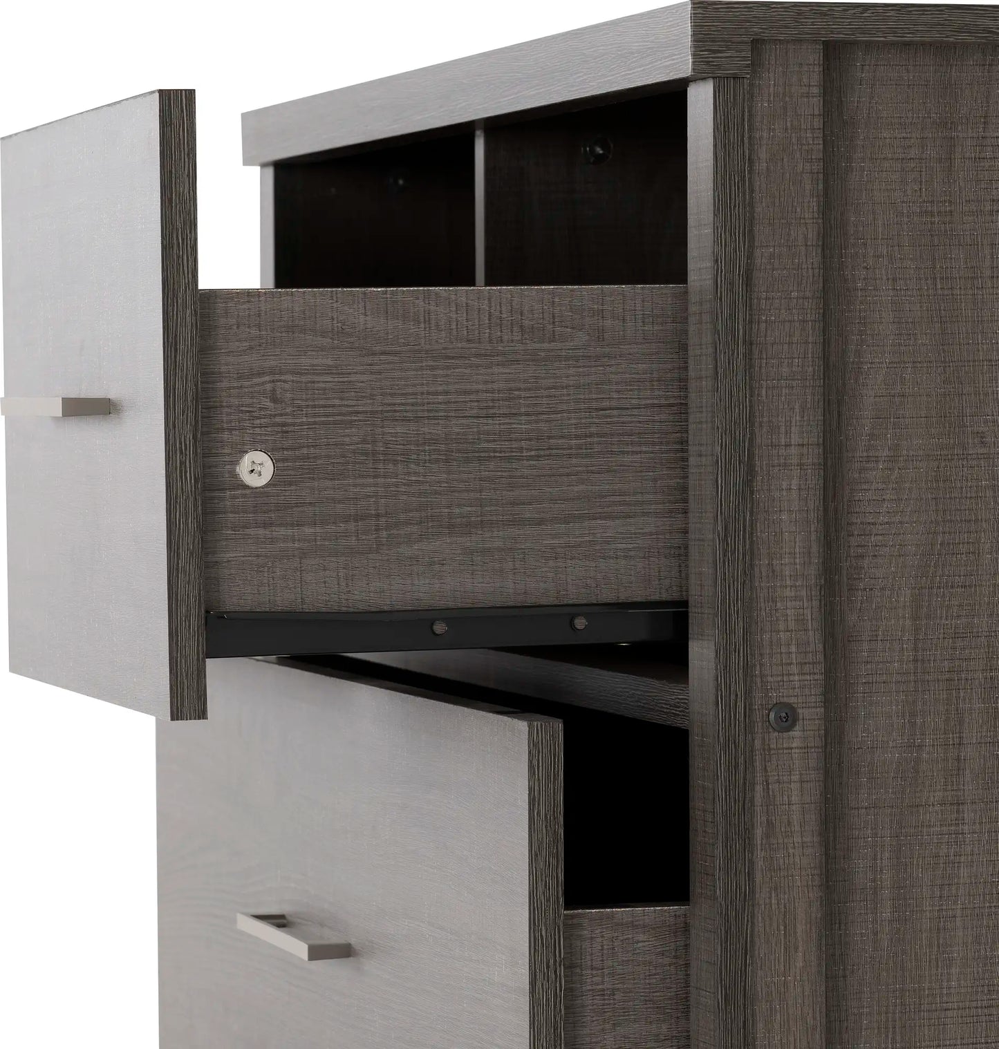 Lisbon 3+2 Drawer Chest Black Wood Grain 2020  06