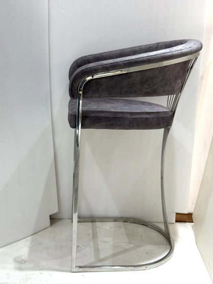 Porado Silver Barstool