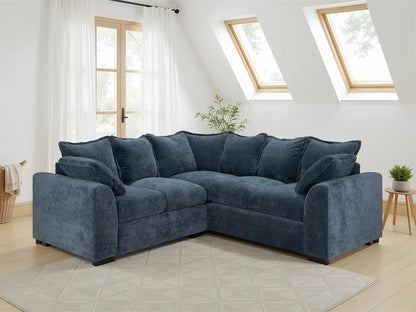 Colbee Large Corner Sofa – Blue