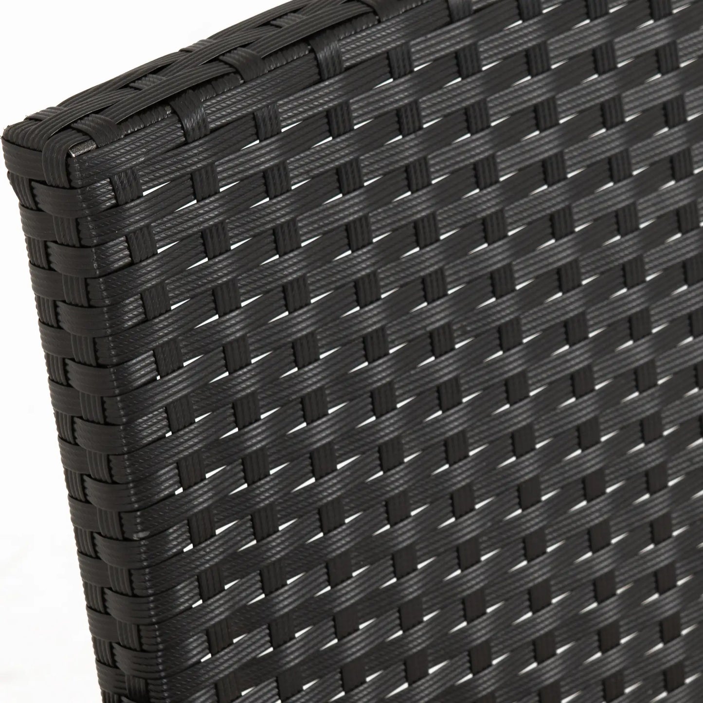 Cedar 4Pc Garden Set   Black Rattangrey Fabricblack Glass 2024  14