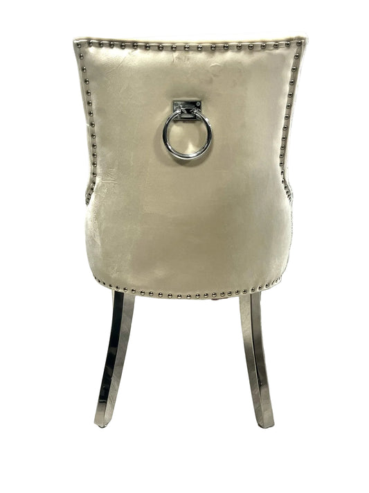 Valencia Mink Chrome Leg Dining Chair