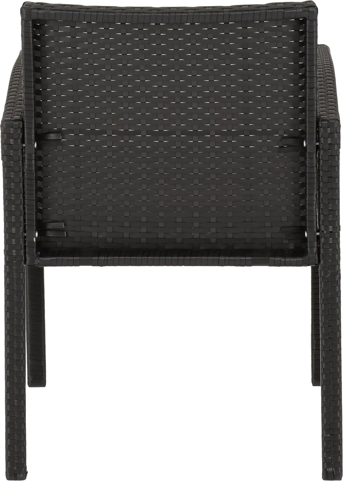 Cedar 4Pc Garden Set   Black Rattangrey Fabricblack Glass 2024  11