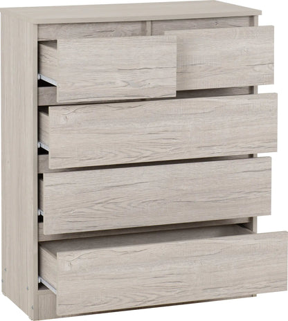 Malvern 3+2 Drawer Chest   Urban Snow 2024  02