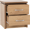 OAK EFFECT VENEER / 2 Drawer