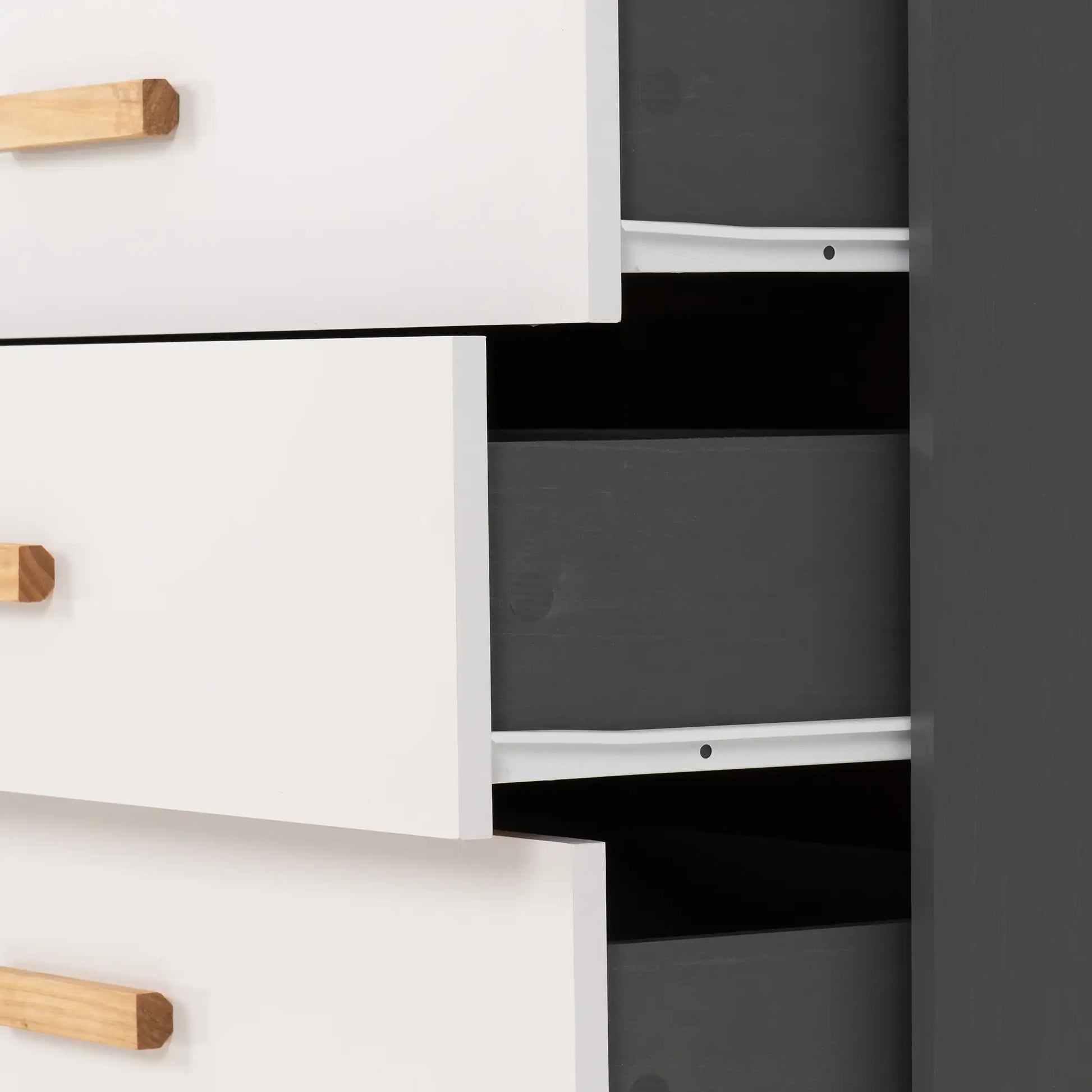 Cleveland 3 Drawer Chest   Whitegrey Metal Effect 2024  06