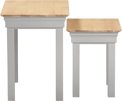 Bordeaux Nest Of 2 Tables   Pebble Grey Oak  04