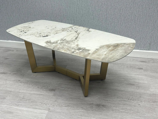 Sorrento Oval Ceramic Coffee Table