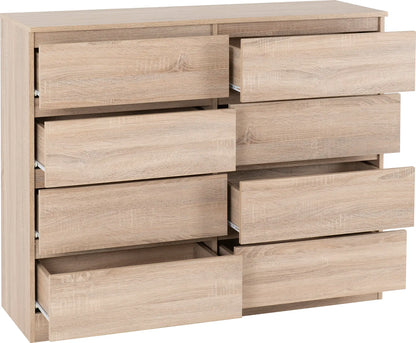 Malvern 8 Drawer Chest Sonoma Oak Effect 2020  02