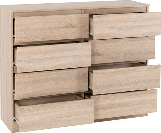 Malvern 8 Drawer Chest Sonoma Oak Effect 2020  02