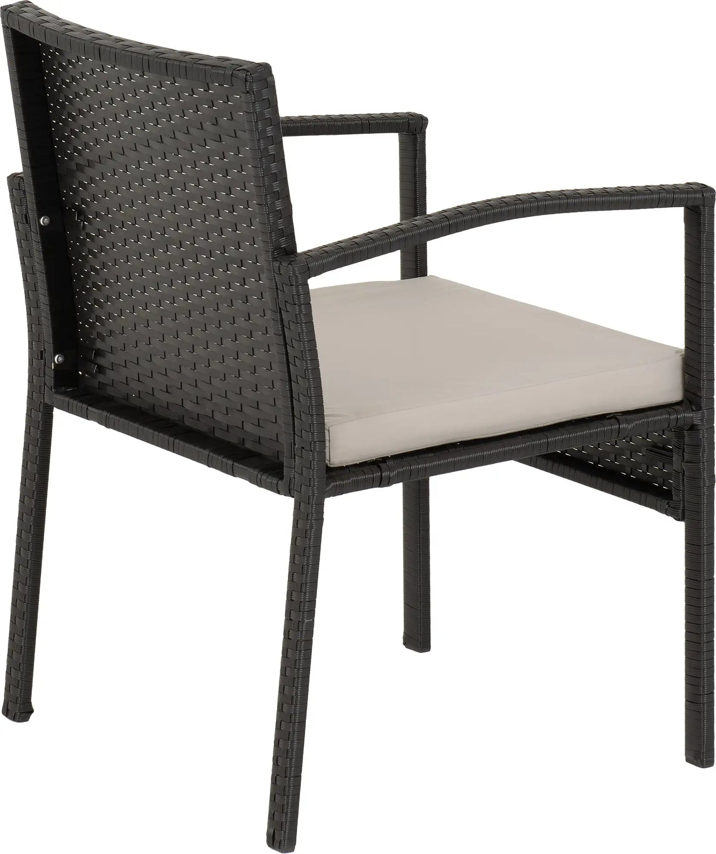 Cedar 4Pc Garden Set   Black Rattangrey Fabricblack Glass 2024  10