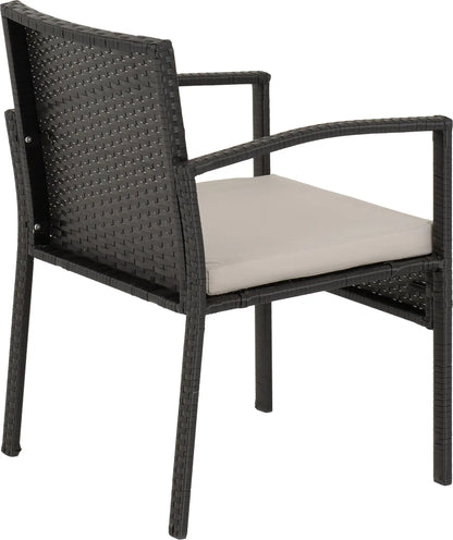 Cedar 4Pc Garden Set   Black Rattangrey Fabricblack Glass 2024  10
