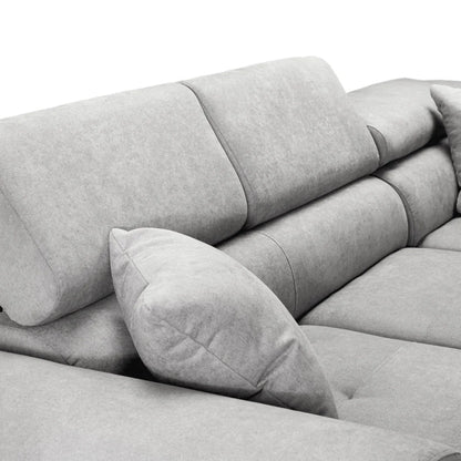 Anton Sofabed Corner Sofa Bed With Storage Box – Grey