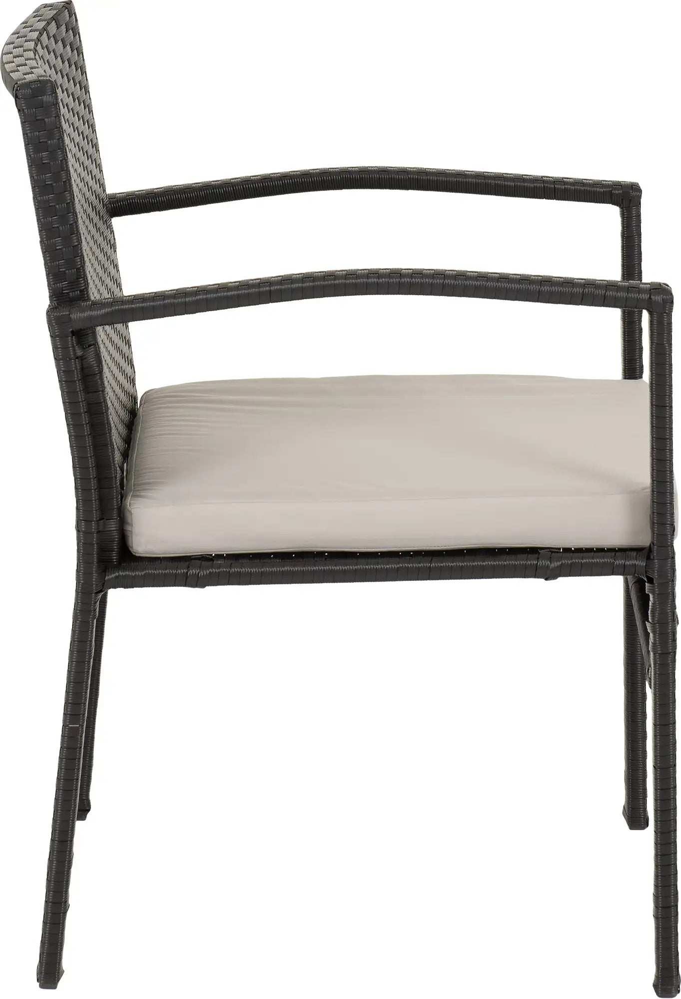 Cedar 4Pc Garden Set   Black Rattangrey Fabricblack Glass 2024  09