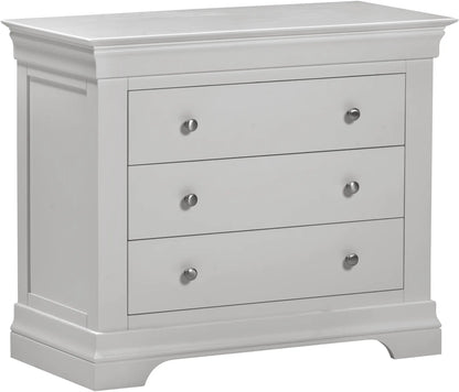 Bordeaux 3 Drawer Chest   Pebble Grey  01