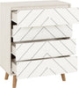 DUSTY GREY/WHITE / 4 Drawer