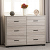 LIGHT OAK EFFECT / 6 Drawer