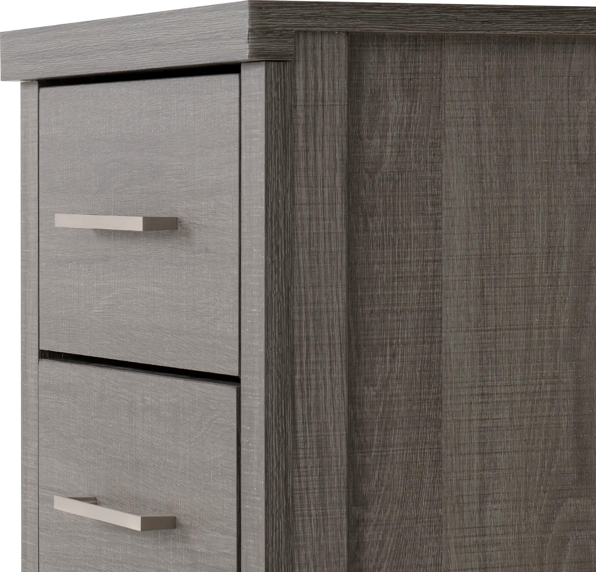 Lisbon 3 Drawer Bedside Black Wood Grain 2020  07