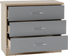 Grey Gloss / Light Oak Effect Veneer