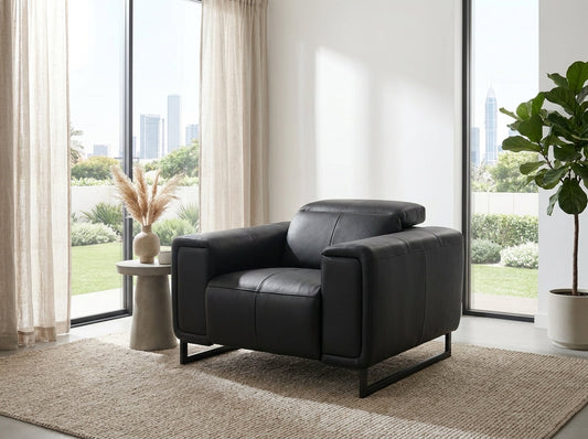 Richmond Electric Recliner Sofa Black Armchair