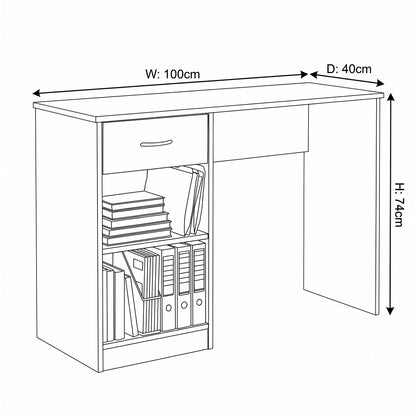 Study Desk / Dressing Table – Matt White