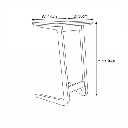 Taberno Oak Sofa Laptop Table